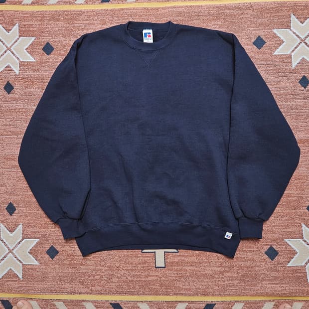 90s 러셀 무지 스웻 / USA