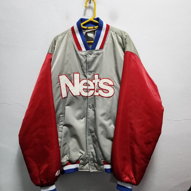 마제스틱 90s NBA 뉴져지 스타디움 자켓 