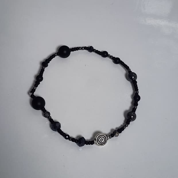 남자 헤머타이트 원석 팔찌