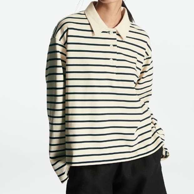 Cos 코스 롱 슬리브 폴로 셔츠