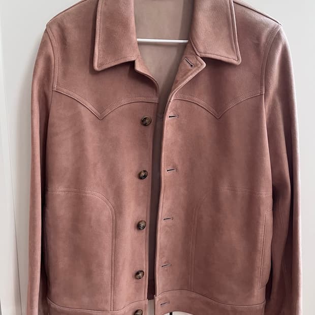 란스미어 스웨이드 자켓