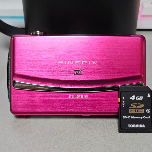 후지필름 파인픽스 z90 핑크 빈티지 디카