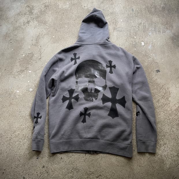 Skull zip up hoody