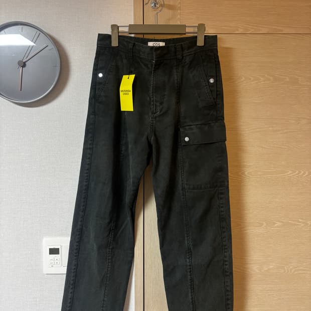 택포/S급/S) COS 다크 그레이 워크웨어 카고 팬츠