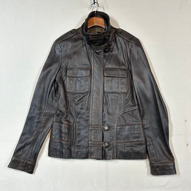 S) DANIER 양가죽 리얼 램스킨 레더 자켓