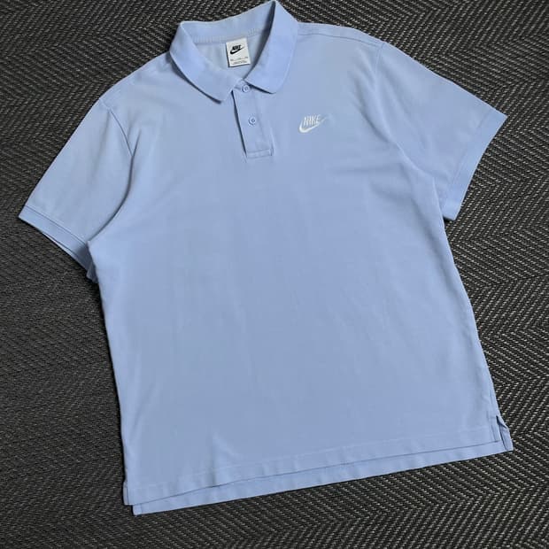 나이키 NSW 와플 폴로 반팔 티셔츠 스카이 블루 y 4899