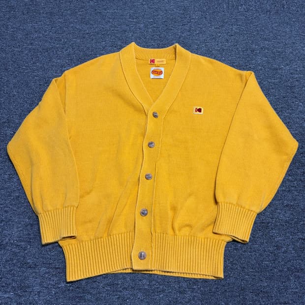 코닥 시그니처 미니 로고 가디건