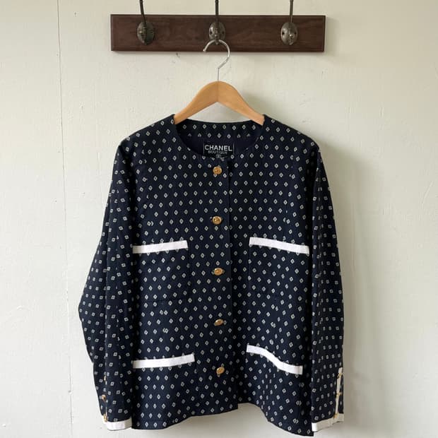 90‘s CHANEL 블렌드 트위드 자켓