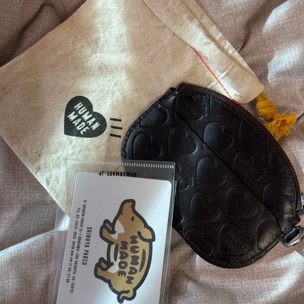 휴먼메이드 레더 카드지갑 브라운 새상품급