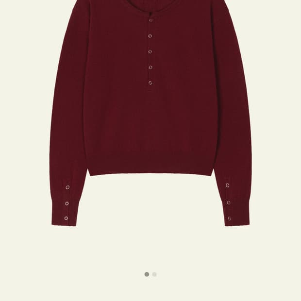 Waviness  헨릭넥 니트 1사이즈