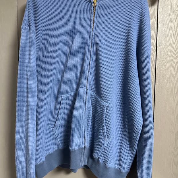 카키스 와플 후드집업 XL