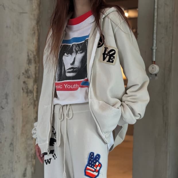 에크루 madeworn 메이드원 후드 집업 
