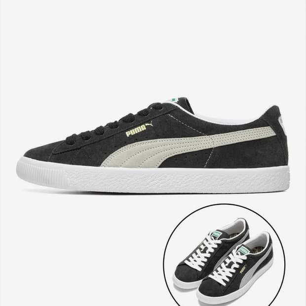 푸마 스웨이드 빈티지 - 블랙:화이트 / 374921-05