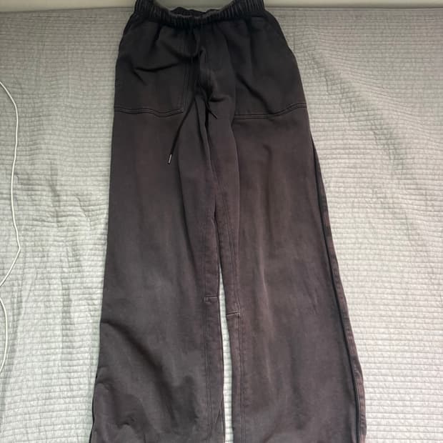 폴리테루 플레어드 퍼티그 스웻팬츠 다크퍼플네이비 2사이즈