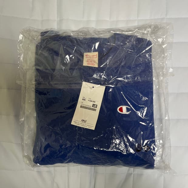 챔피온 리버스위브 레드텍 / 블루 색상 / S