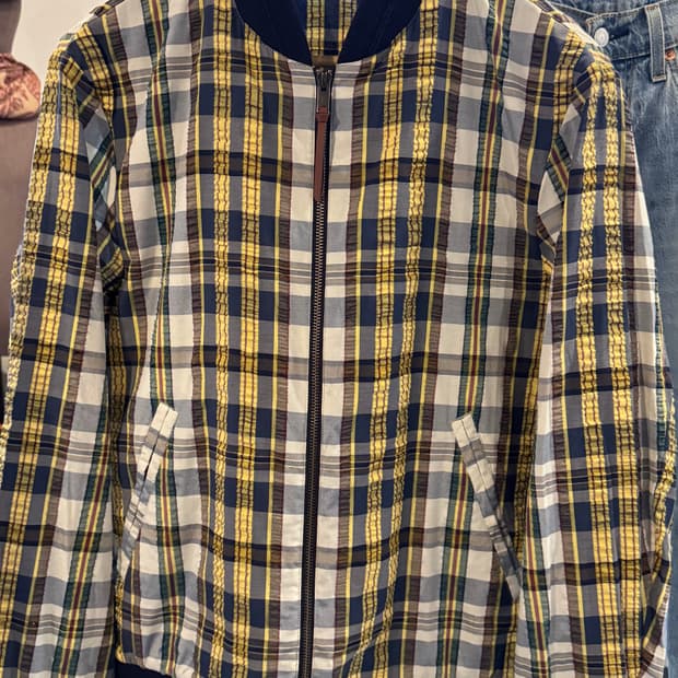 JW 유니클로 콜라보 코튼체크 자켓