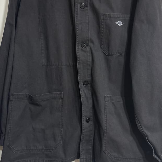 단톤 커버올 자켓 블랙