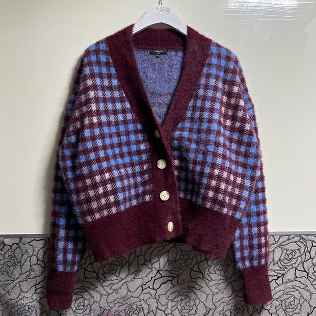 FRNCH PARIS 체크 가디건