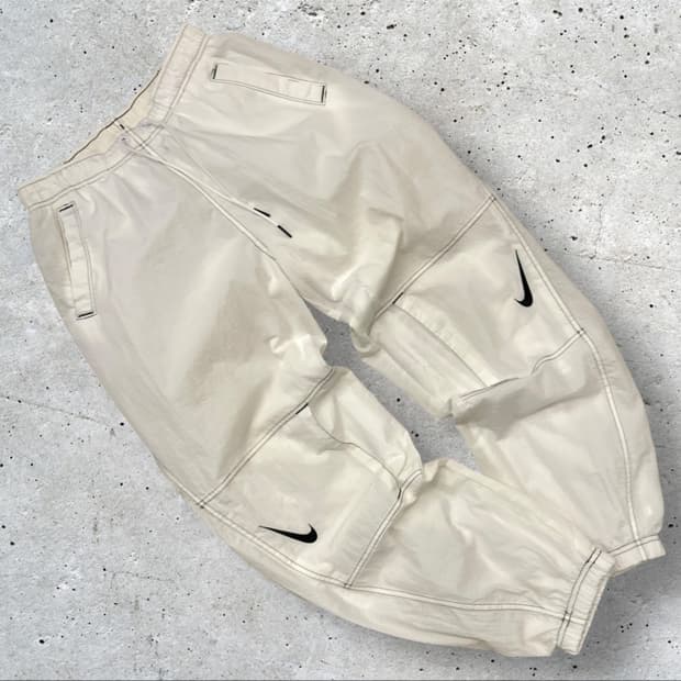 [S] 나이키 리펠 화이트 트레이닝 바지 팬츠