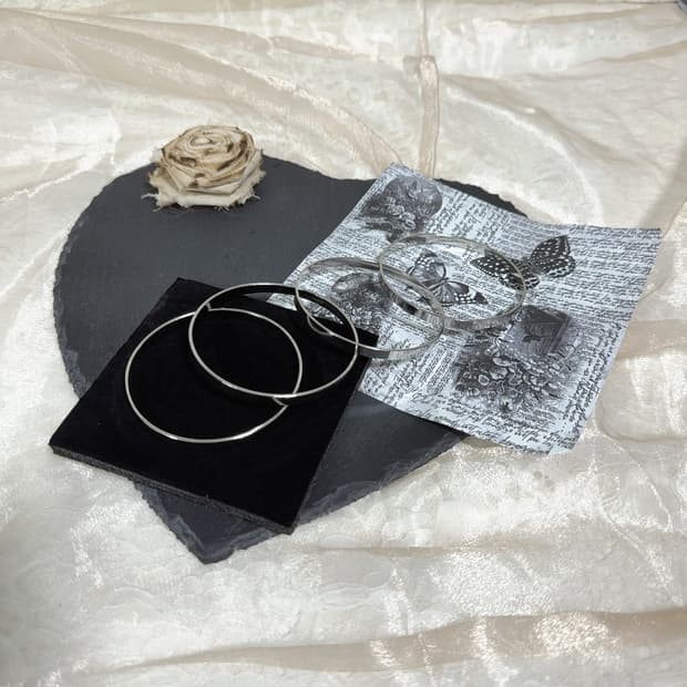 빈티지 미러 메탈 팔찌세트