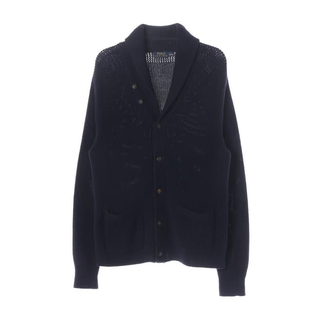 폴로 랄프로렌 코튼 숄칼라 가디건 네이비 L