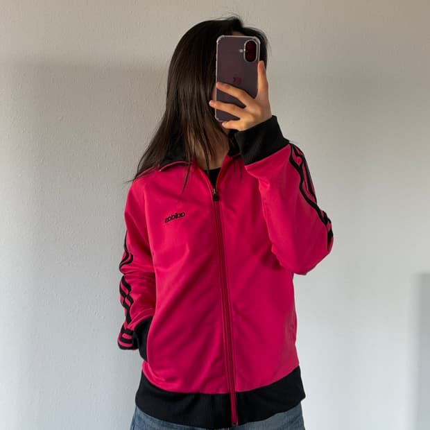 [L]아디다스 핑크 트랙탑 져지