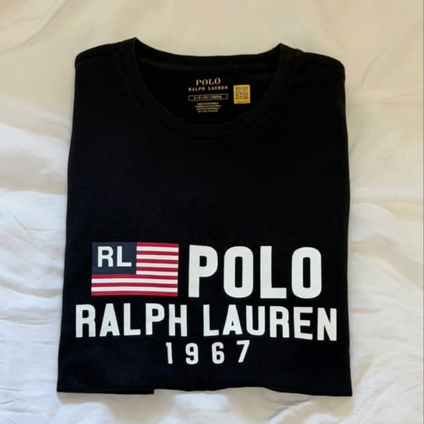 [새 상품] 폴로랄프로렌 미니 성조기 반팔티셔츠 s(남녀공용)