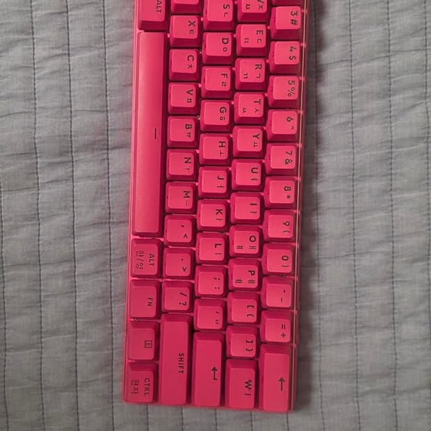 로지텍 G PRO X 60 핑크 택타일 키보드