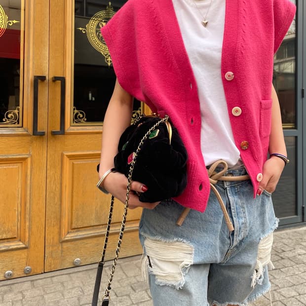 넘버프로젝트 울 캐시 베스트 가디건