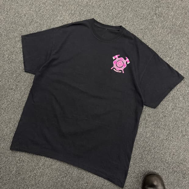 PINKM HEALS 빈티지 프린팅 반팔티