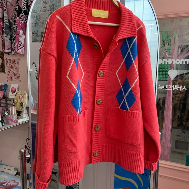 메인부스 MAINBOOTH 아가일 가디건