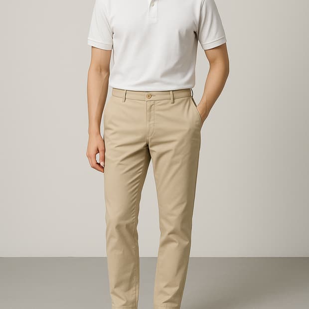 헨리코튼골프 베이지 치노팬츠_92