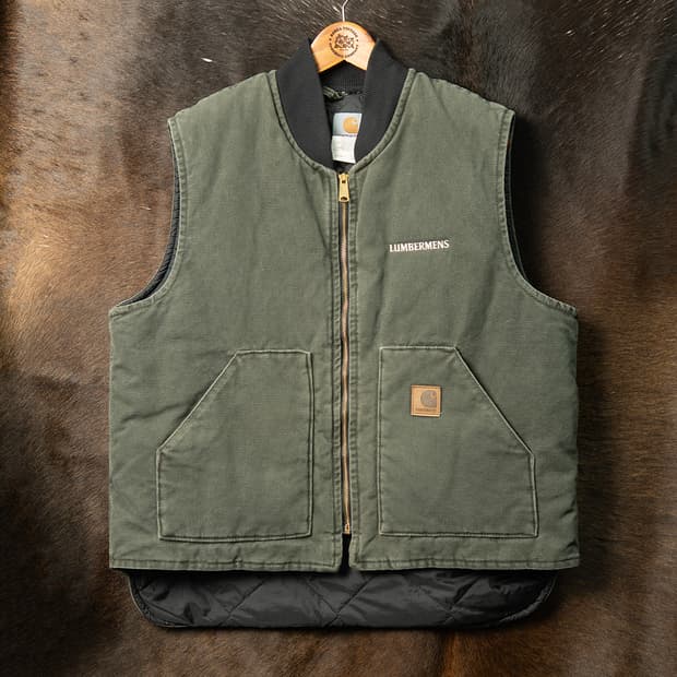 [XL] 00s 칼하트 USA메이드 V02 MOS 덕캔버스 워크 베스트 