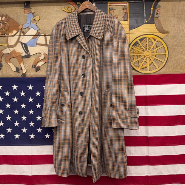 버버리 80s 오리지널 영국제 발마칸 코트