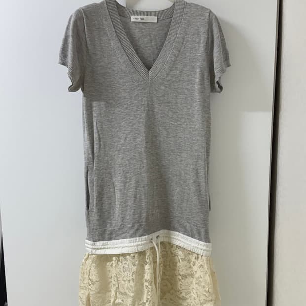 Sacai 사카이 럭 플라워레이스 원피스 반팔