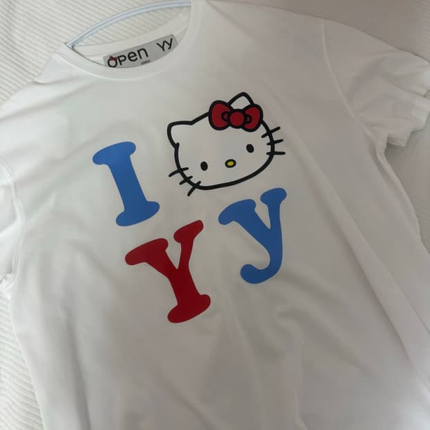 open YY 헬로키티 반팔 티셔츠 화이트 L/XL