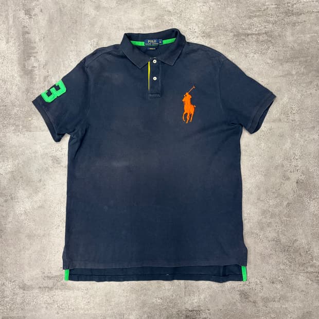 폴로 랄프로렌 빅포니 반팔 카라티 네이비