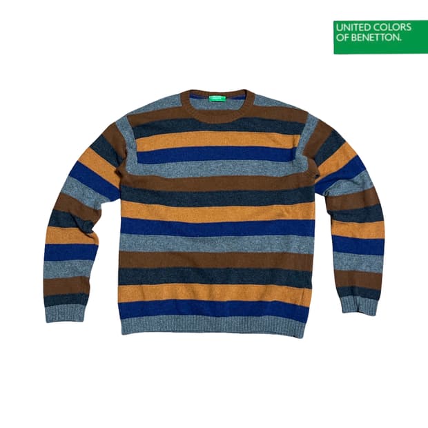 benetton 멀티컬러 울 스웨터