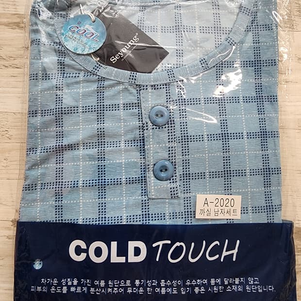 여름 잠옷 쿨링 반팔티+반바지 세트 프리사이즈 냉감 냉장고 수면 반바지