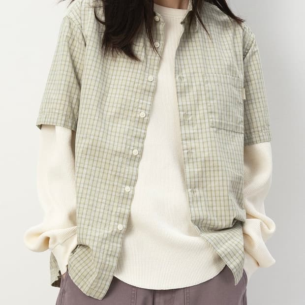 Check S/S Shirt Lemon