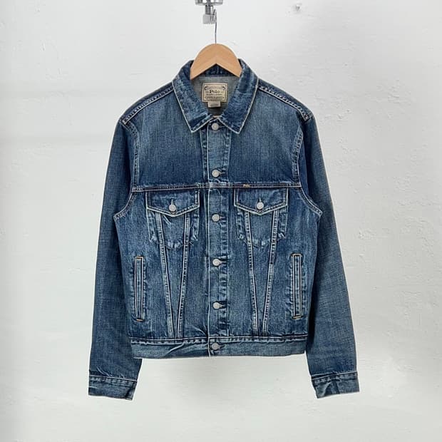 폴로 랄프로렌 페이디드 데님 트러커 자켓