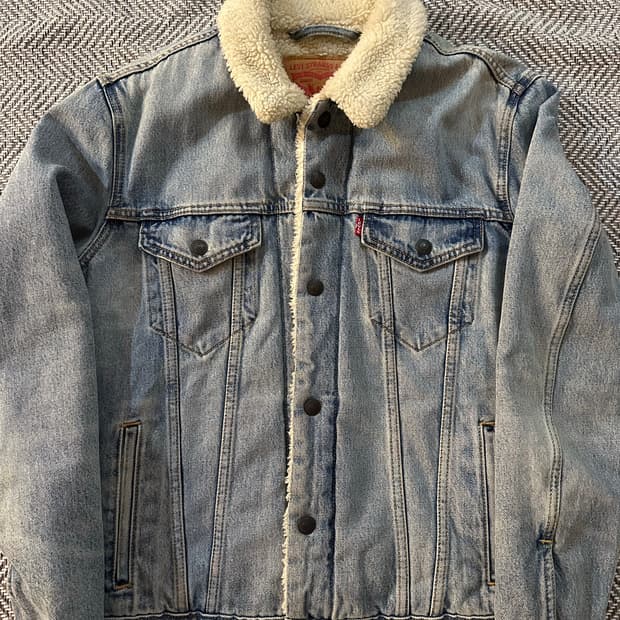 리바이스 양털 데님 트러커 m