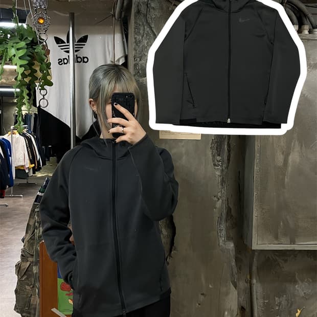 나이키 후드 져지 그레이 M #csz695