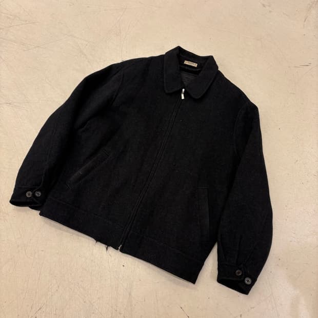 빈티지 블랙 모직 자켓