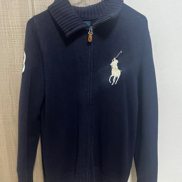 정품 폴로랄프로렌 빅포니 네이비 니트집업