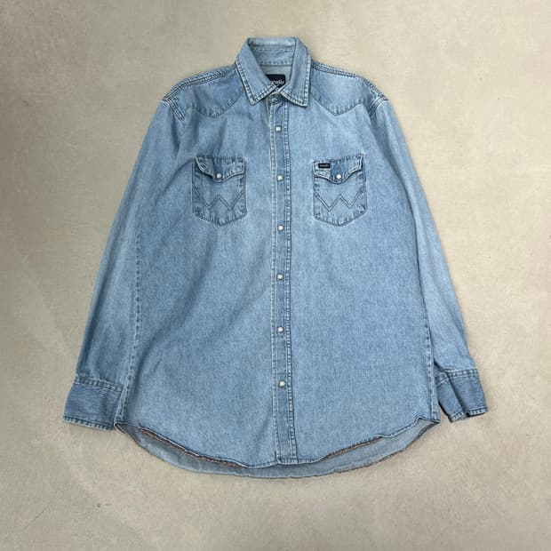 랭글러 워크 데님셔츠 s08972