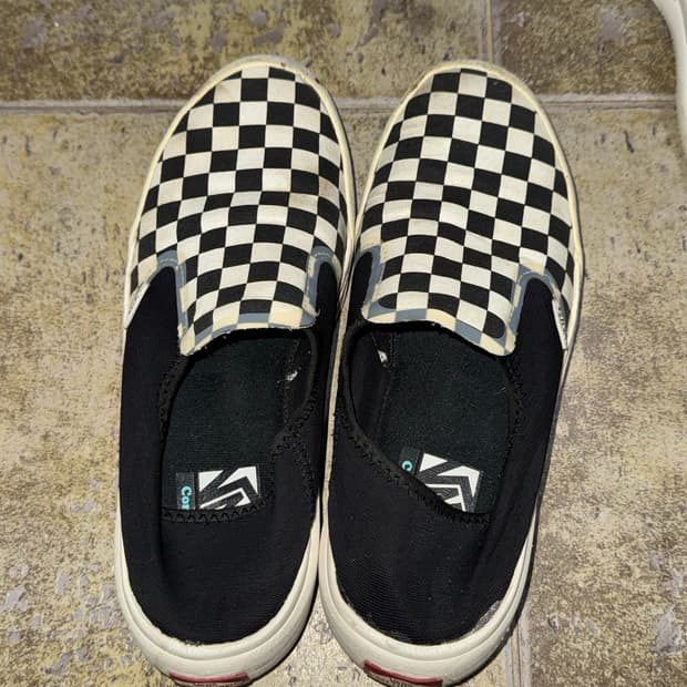 반스 컴피쿠시 원 체커보드 블랙 250