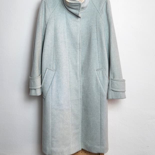 타임 캐시미어 코트 S