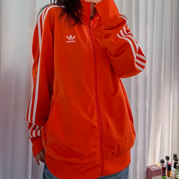 [2XL]아디다스 파이어버드 오렌지 트랙탑 져지