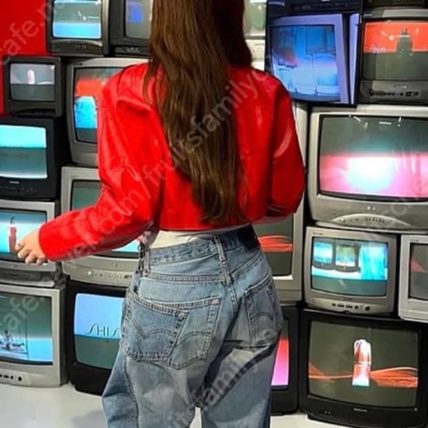 올드파크 데님 배기 진 s